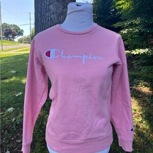 Champion Pink Long Sleeve Relaxed Sweatshirt